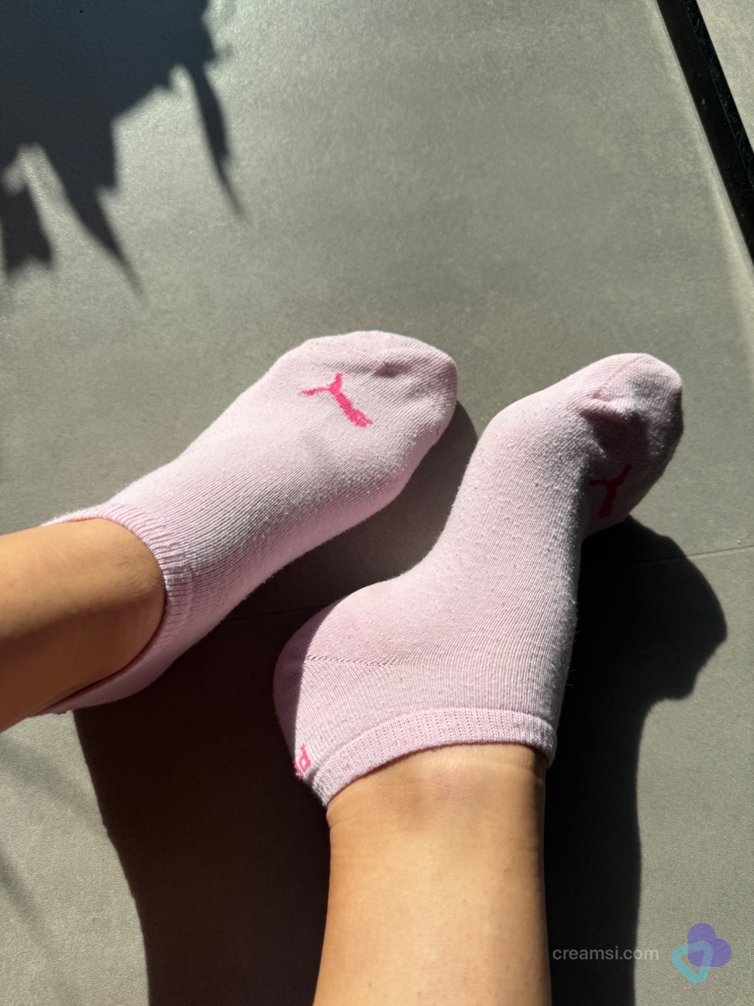 Rosa Puma Socken