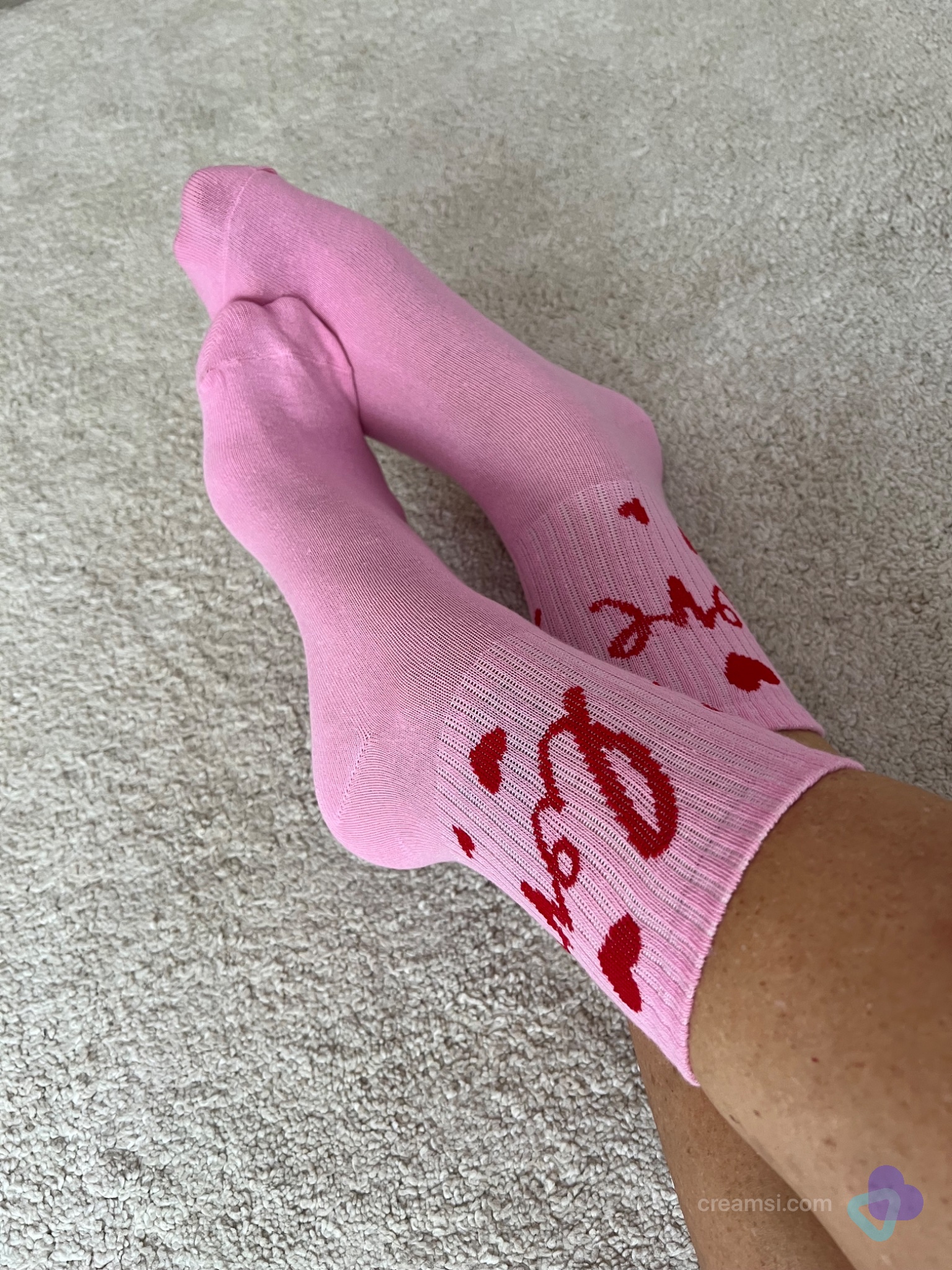 Rosa Love-Socken