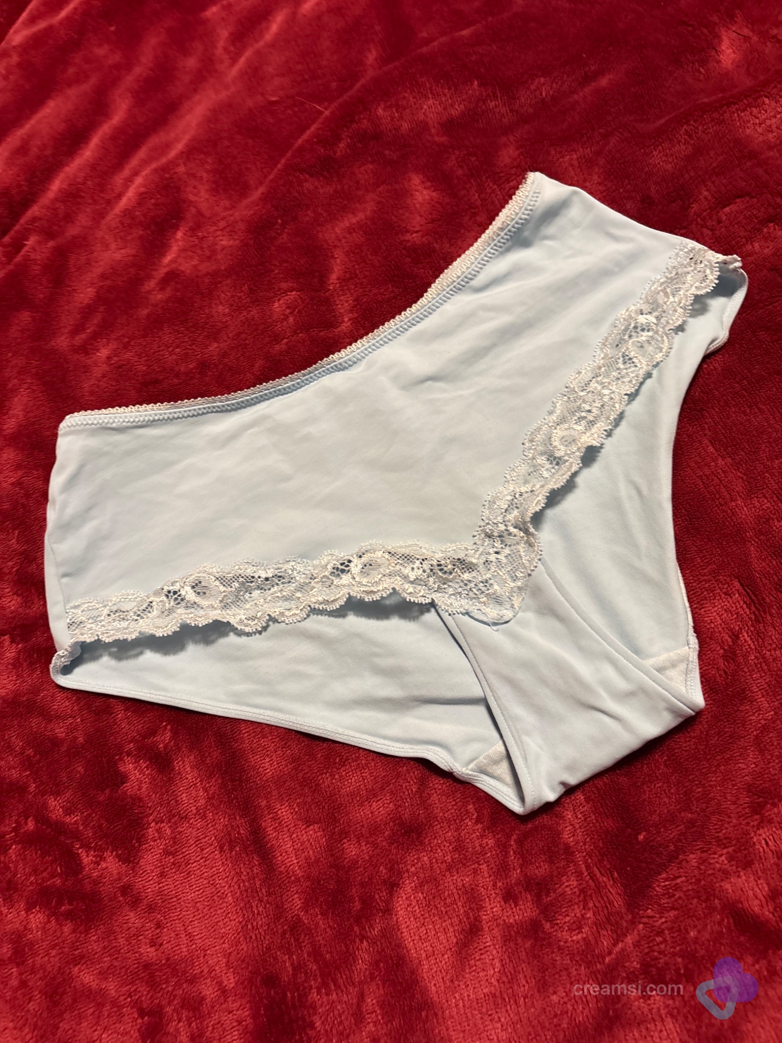 Elegante Spitzen-Panty Blau