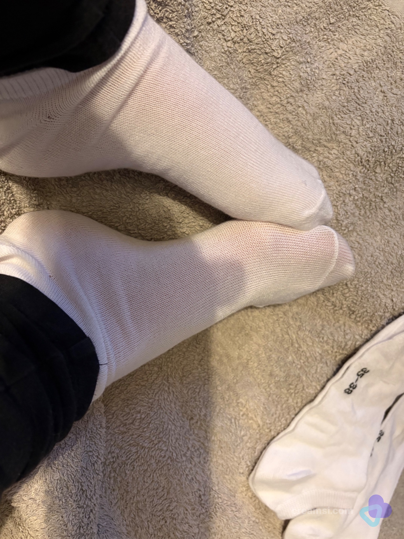 Weiße Sneakersocken