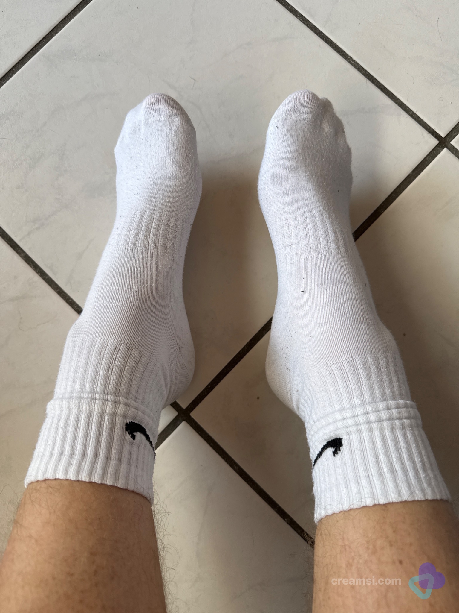 Weiße Tennissocken von Nike