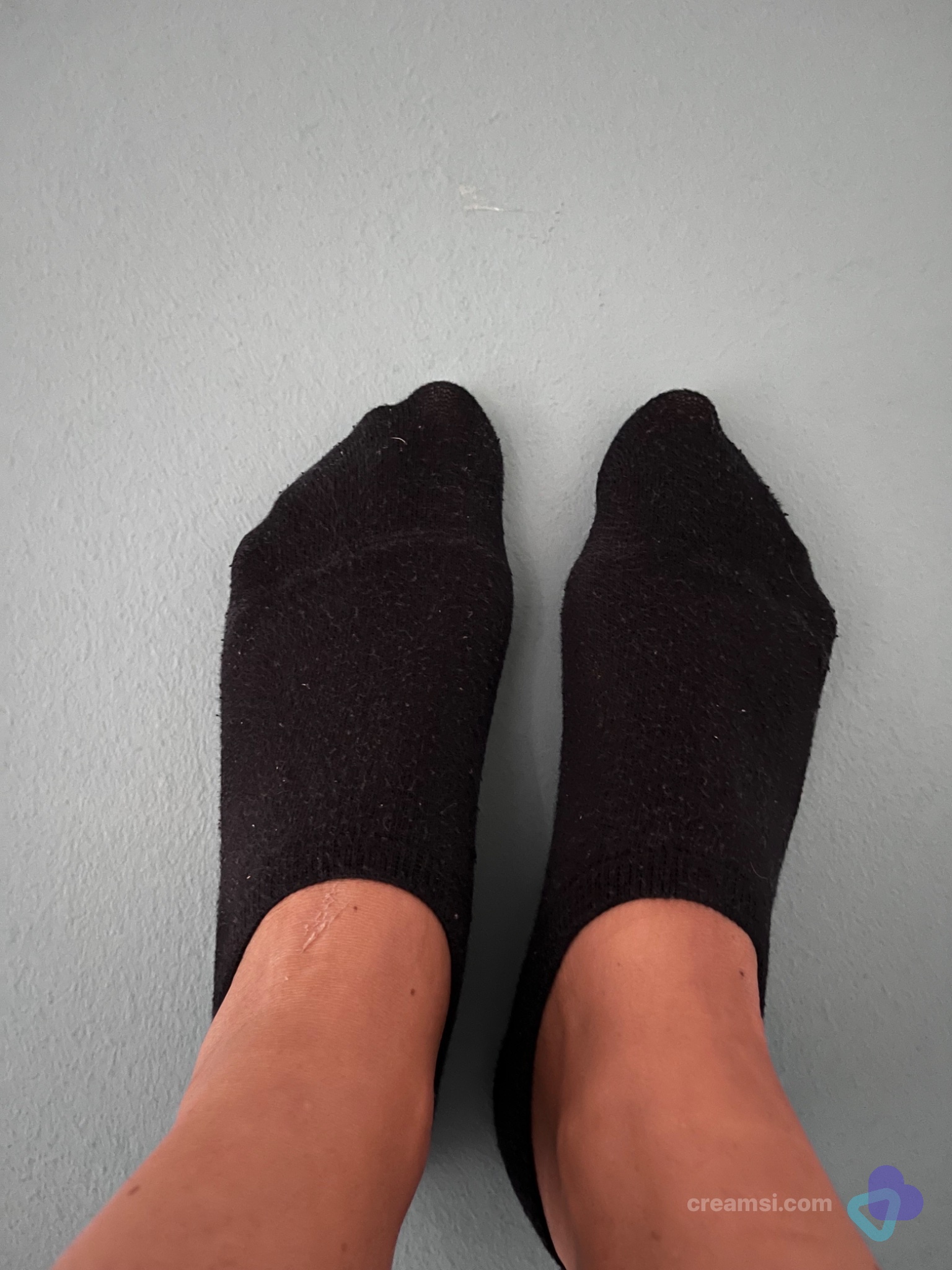 Schwarze Sneaker-Socken