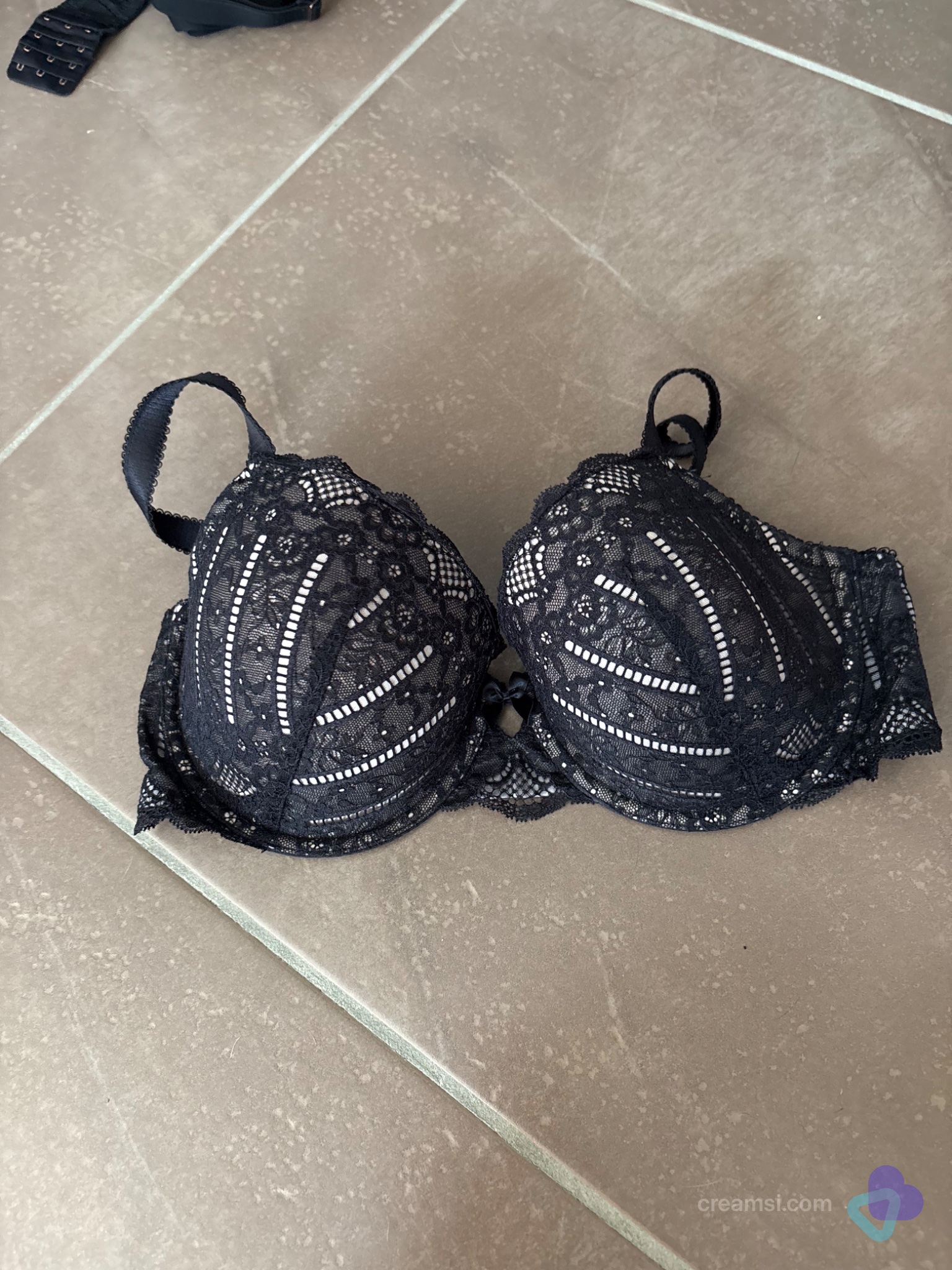 Eleganter Spitzen-BH Schwarz