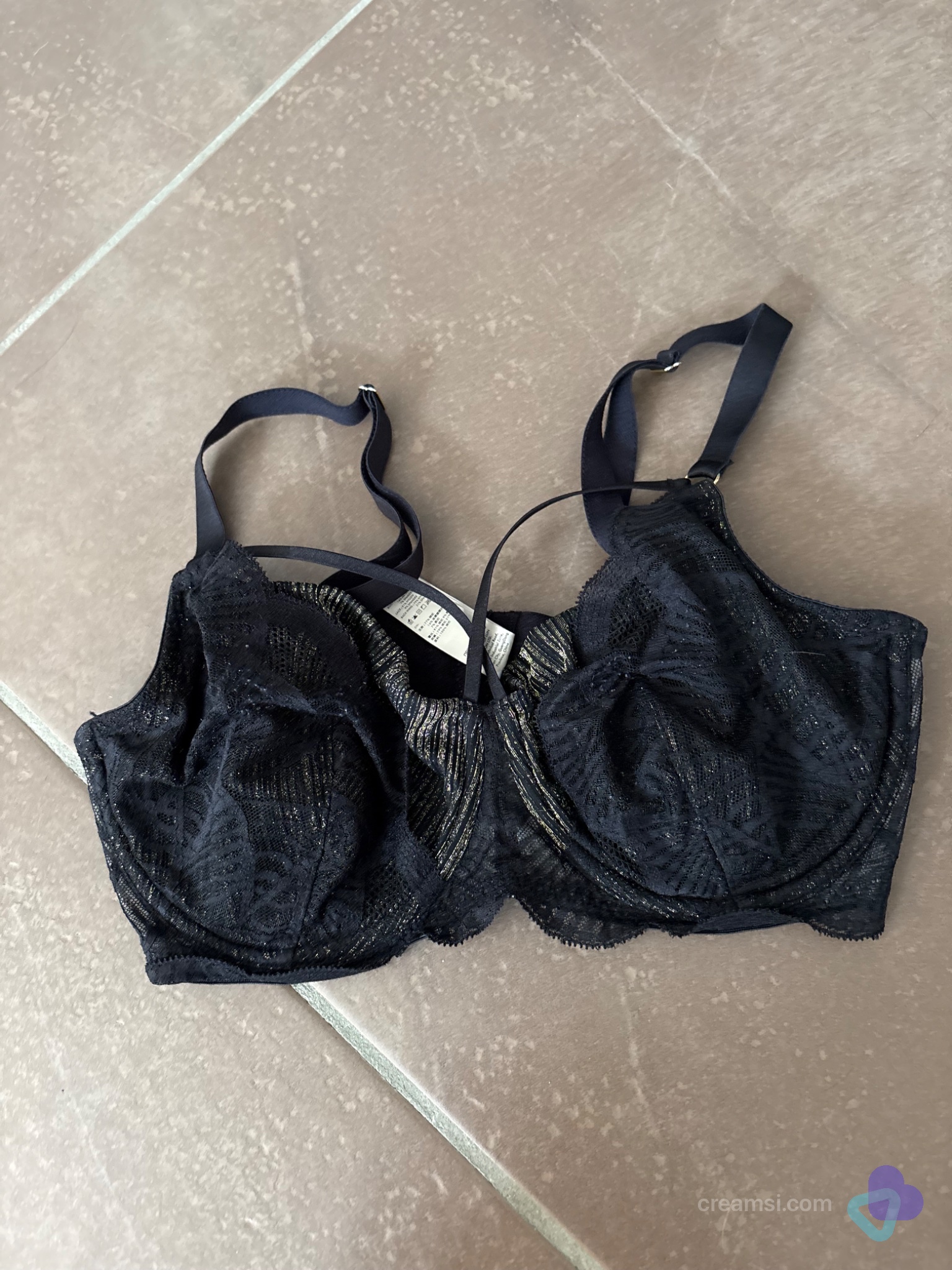 Eleganter Spitzen-BH Schwarz