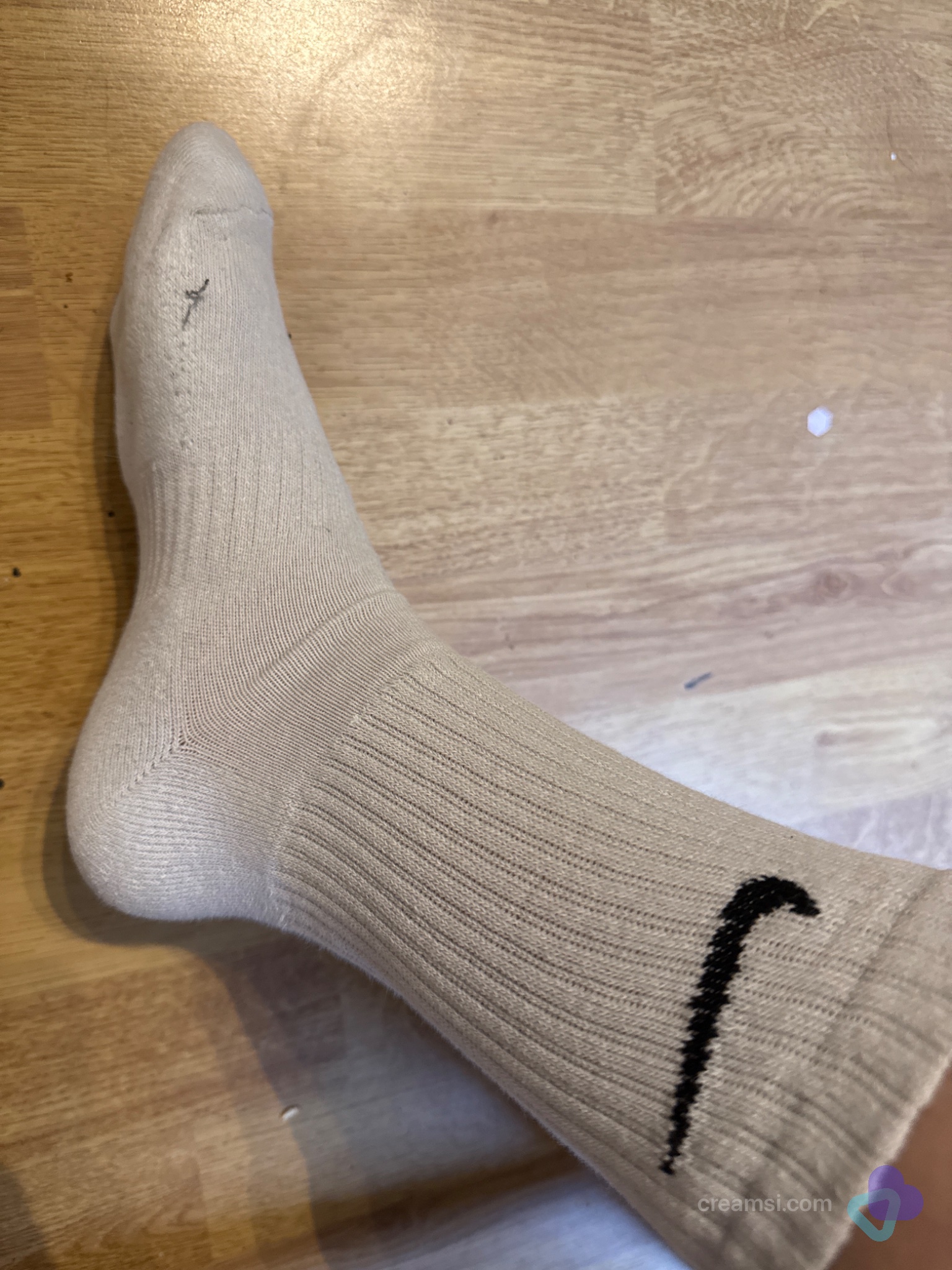 Weiße Sportliche Crew Socken