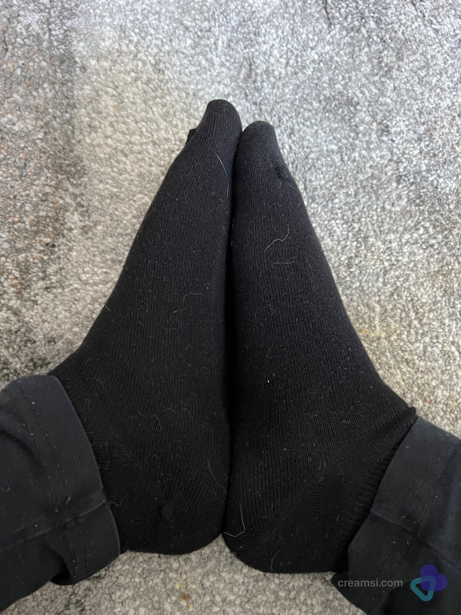 Sneaker-Socken schwarz Größe 39 -getragen