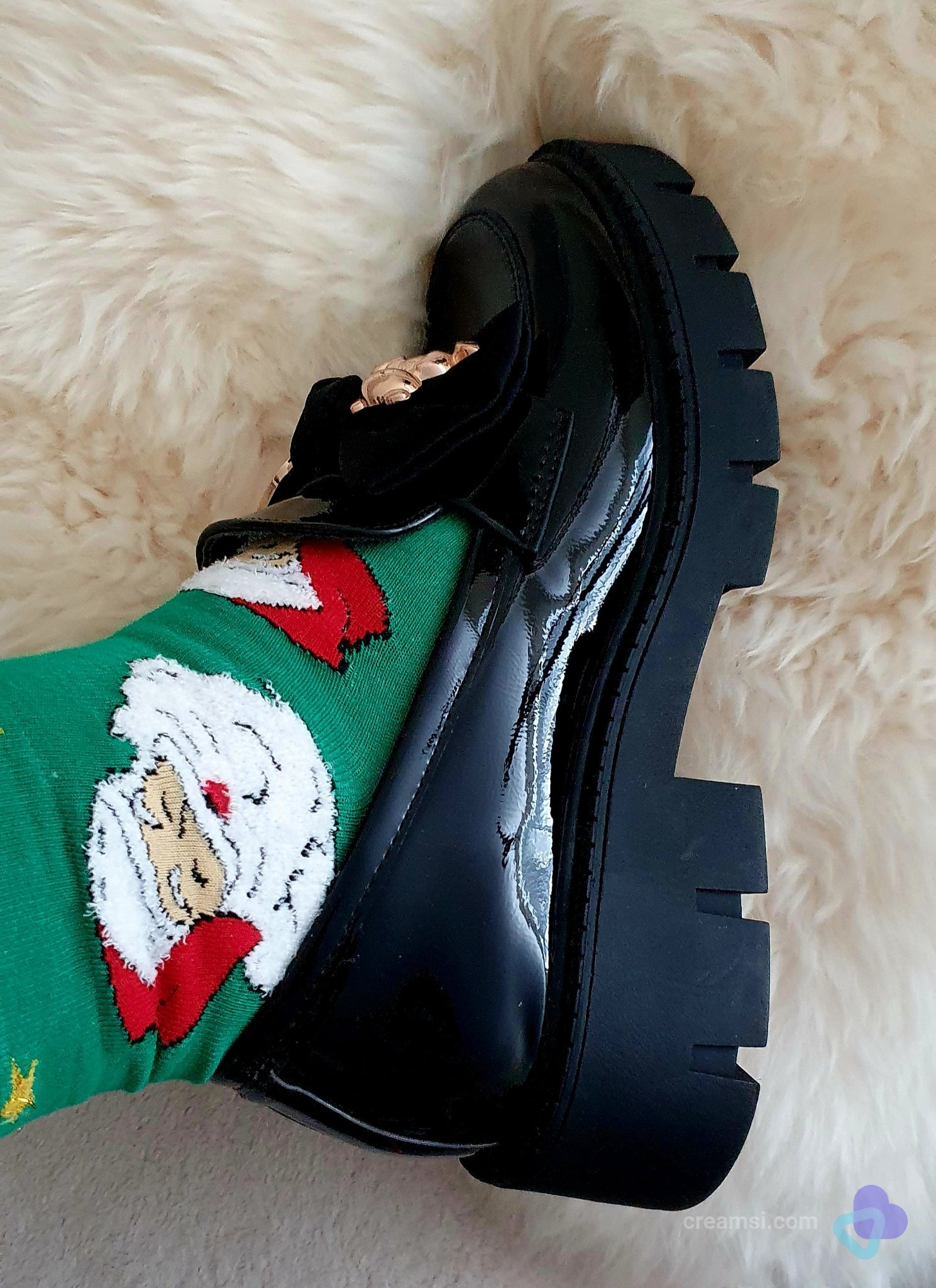 Sexy Weihnachts-Socken Grün Weihnachtsmann